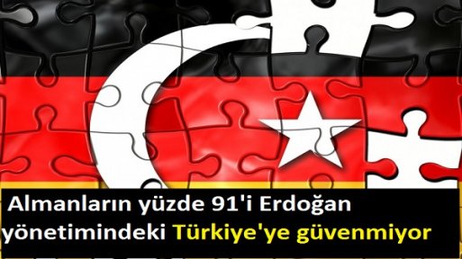 Almanların yüzde 91'i Erdoğan yönetimindeki Türkiye'ye güvenmiyor