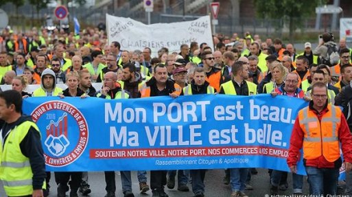 Fransa'da mülteci kampına karşı eylem