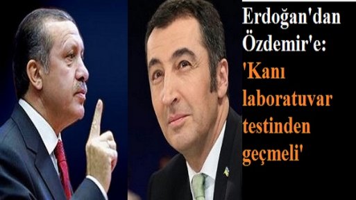 Erdoğan'dan Cem Özdemir'e: Kanı laboratuvar testinden geçmeli