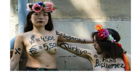FEMEN'den açıklama: Erdoğan’sız bir Türkiye paha biçilemez!