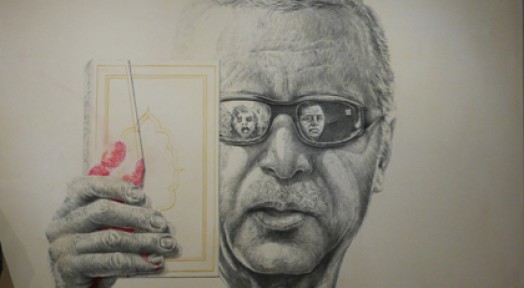 Sansürü protesto için Erdoğan portresini 3 gün ters astık