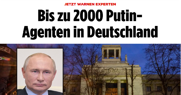 Bild yazdı: Putin'in Almanya'da 2 bine yakın casusu var