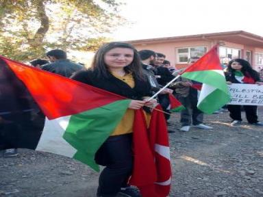 Üniversite Öğrencilerinden İsrail'e Protesto