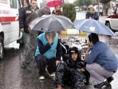 Fethiye'de Motosiklet Kazası Kameraya Yansıdı